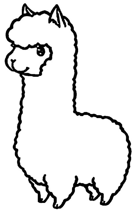 Alpaca Drawing Coloring Page Alpaca Drawing, Animal Coloring Pages