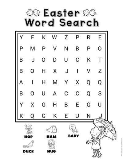 Easter Word Search Superstar Worksheets