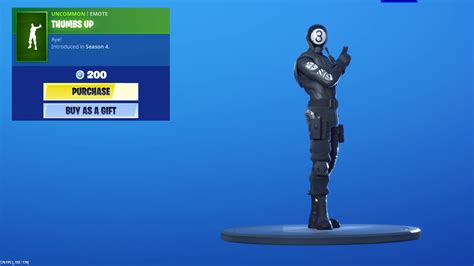 Thumbs Up Fortnite Emote Youtube