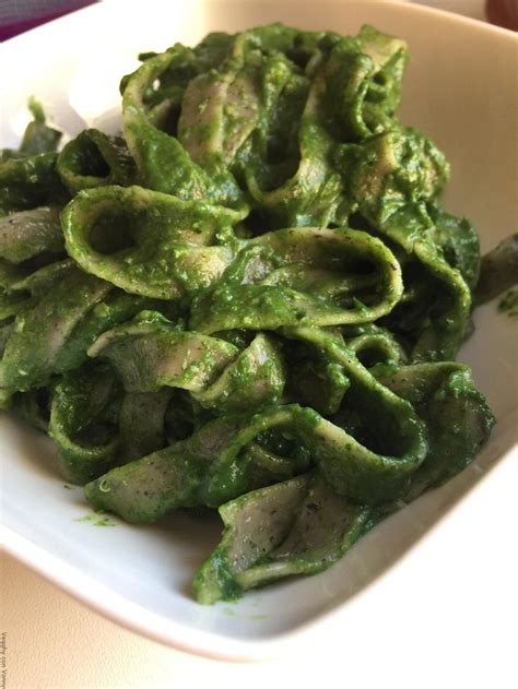 Tagliatelle Di Grano Saraceno Con Pesto Di Cavolo Nero Grano Saraceno