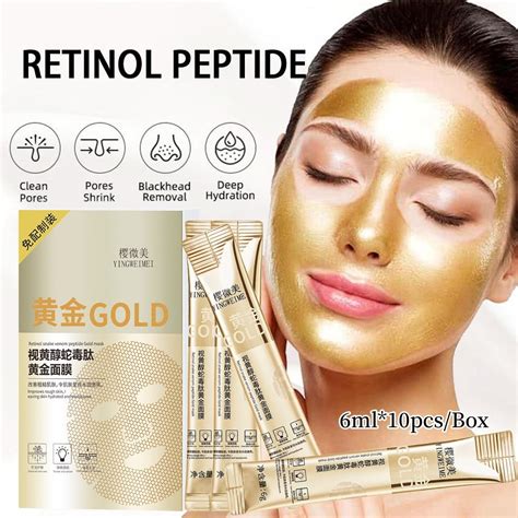 R Tinol Serpent Venin Peptide Or Masque Pour Le Visage Femmes Clair