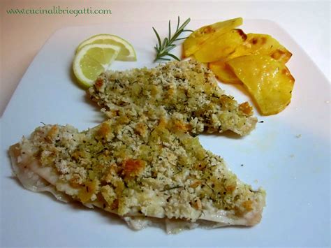 Platessa Al Forno Con Patate Con Una Croccante Panatura