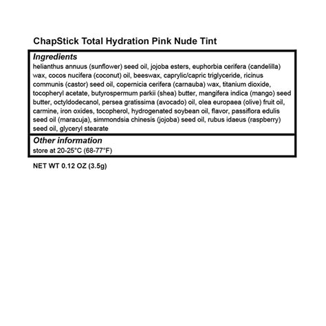 Snapklik ChapStick Total Hydration Moisture Tint Pink Nude Tinted Lip Balm Tube