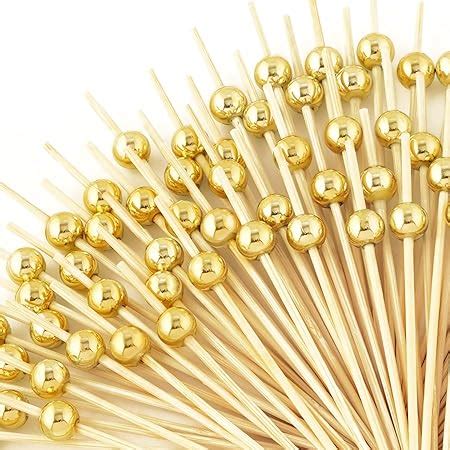 Amazon Plasticpro Cocktail Picks Bamboo Toothpicks With Ball End