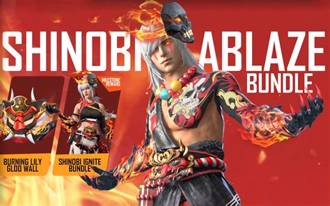 Free Fire Max Shinobi Spin Event How To Get The New Shinobi Ablaze Bundle