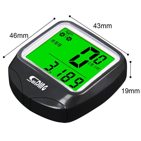 SUNDING Mountain Bike Timer Computador Bicicleta Display LCD Odômetro