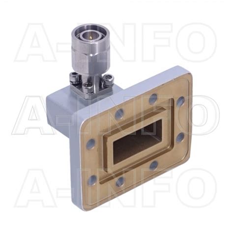 Wcatm Dm Right Angle Rectangular Waveguide To Coaxial Adapter