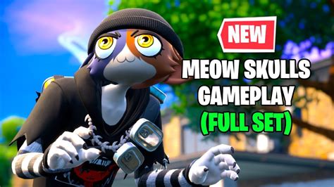 New Meow Skulls Skin Gameplay Full Set Fortnite Season Battle