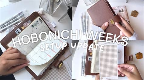 HOBONICHI WEEKS SETUP UPDATE 2023 Planner Notiq Caramel Saffiano