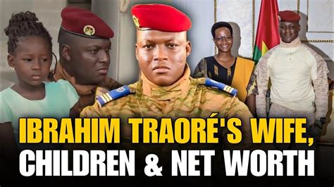 Africa s youngest president Ibrahim Traoré his wife children and