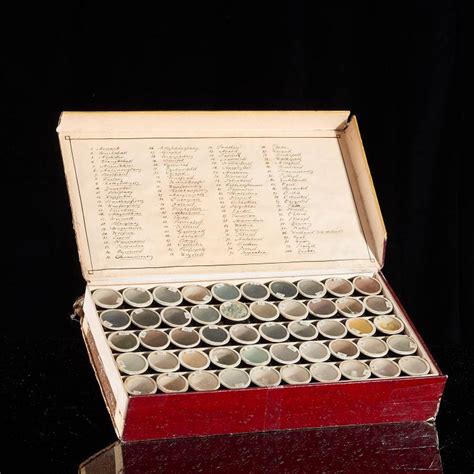 Sold Price Antique Chemists Specimen Box November 1 0117 1000 Am Est