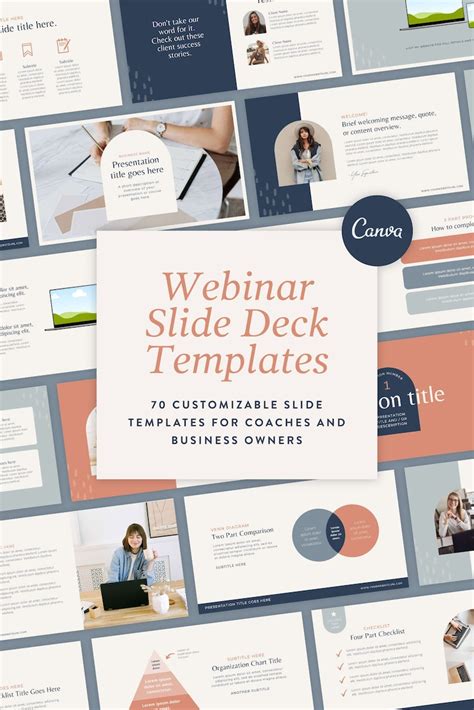 Webinar Slide Deck Canva Slides Presentation Templates Etsy