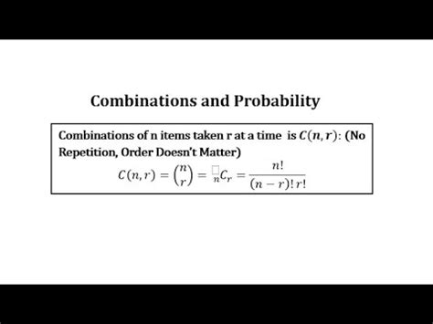 Probability With Combinations YouTube