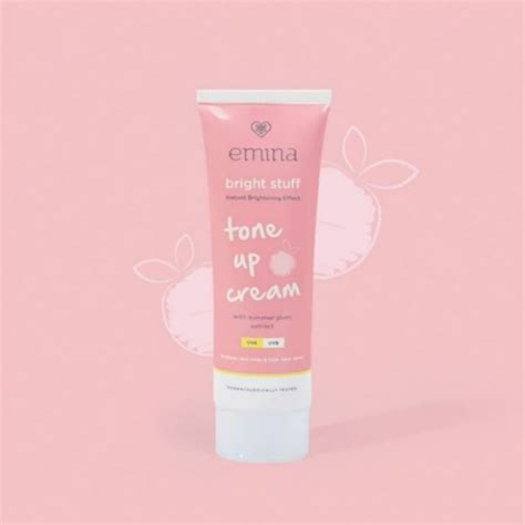 Jual Emina Bright Stuff Tone Up Cream Pelembab Wajah 20gram Shopee