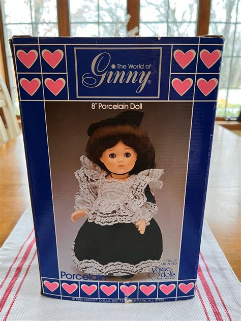 Vintage Vogue Dolls Ginny Fully Jointed Porcelain Dolls 1984 Made In Taiwan Box Etsy