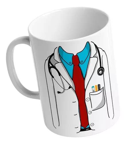 Taza Bata Doctor Médico Regalo Nombre Personalizada Café Té