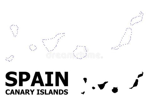 Mapa Del Esquema De Las Islas Canarias Vector Stock De Ilustraci N