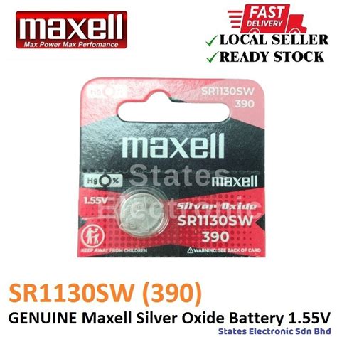 Sr Sw Genuine Maxell Silver Oxide Battery V Shopee Malaysia