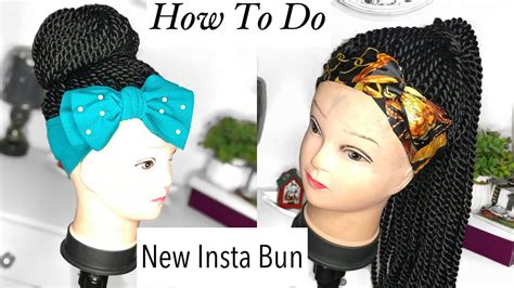 DIY How To Do Insta Bun Wig Cap Hot Glue Gun Method YouTube