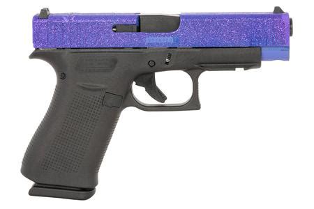 Glock Mm Single Stack Pistol With Royal Purple Cerakote Finish