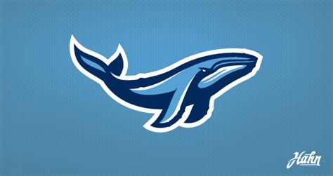 Icon Design Logo Design American Football League Whale Logo Sports