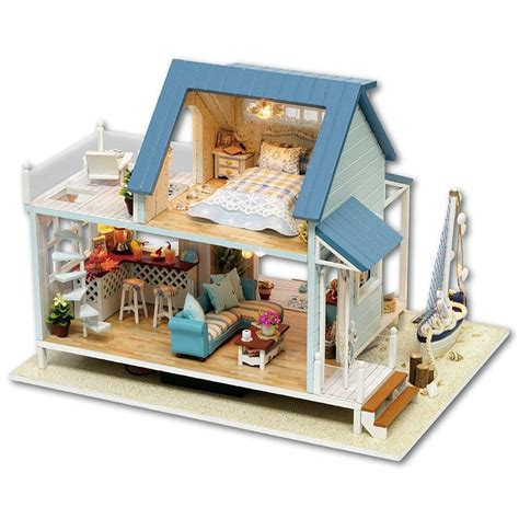 Cuteroom A 037 A Caribbean Diy Dollhouse Miniature Kit With Light Music