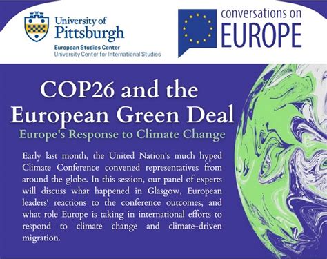 Conversation On Europe Cop26 And The Green New Deal Europes Response