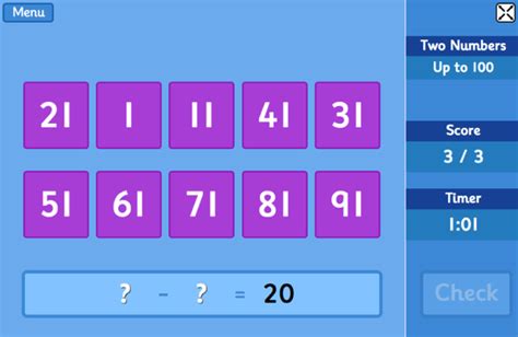 New Subtraction Grids Maths Game | Topmarks Blog