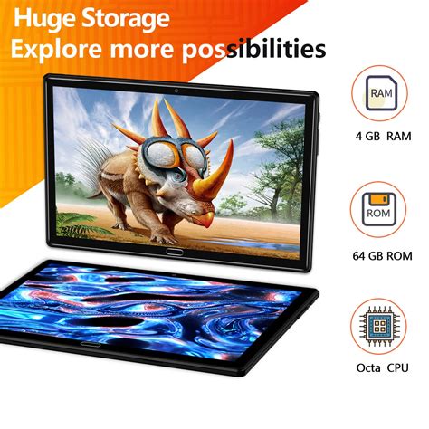 Snapklik Tablet 2024 Newest 2 In 1 Tablets 10 Inch Android 13