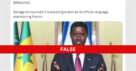 Fact Check: Senegal's official language is French, not Arabic | Reuters