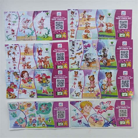 Enchantimals сomplete set Kinder surprise 2019, 7 figurines in good ...