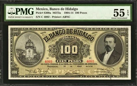 Pesos Mexico Banco De Hidalgo M A Pick S A About Unc Pmg