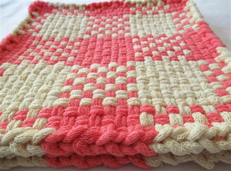 Huge Potholders Trivet 8 1 2 Inch Hot Pads Washable All Cotton Coral And Yellow Etsy