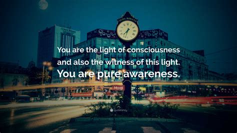 Mooji Quote You Are The Light Of Consciousness And Also The Witness