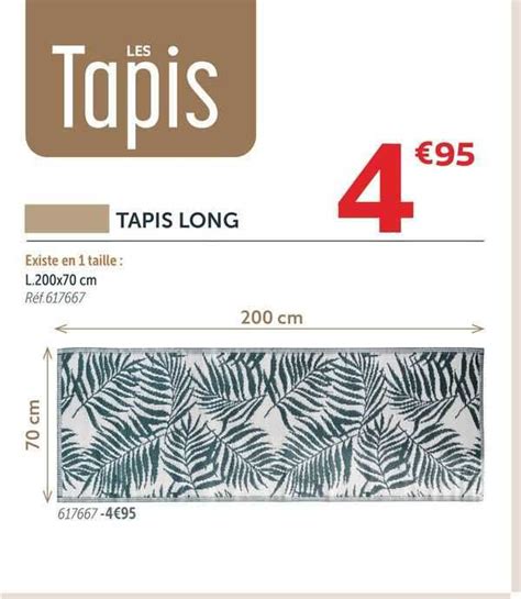 Promo Tapis Long Chez Gifi Icatalogue Fr