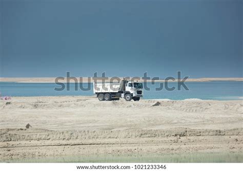 Large Scale Marine Land Reclamation Artificial Stock Photo