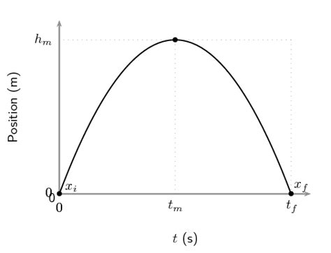 Graphs Of Vertical Projectile Motion One Dimensional Motion