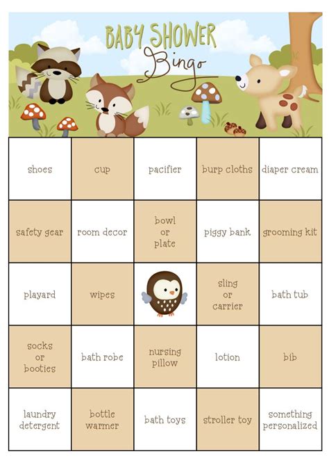 29 Sets of Free Baby Shower Bingo Cards