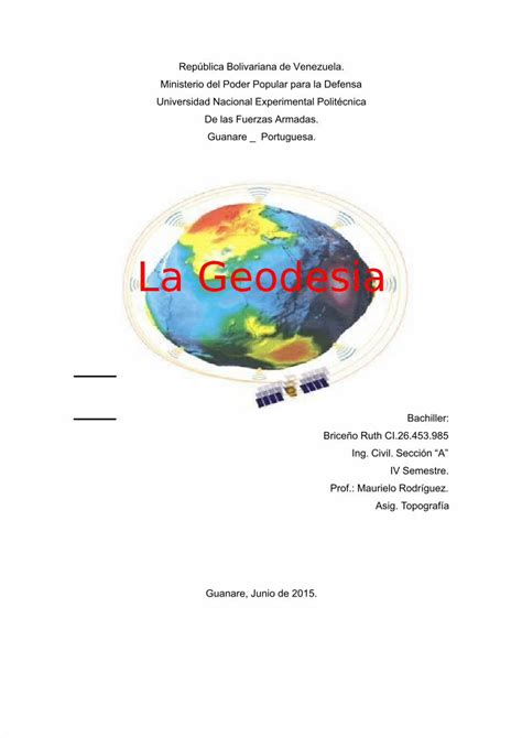 PDF Sara Ensayo De La Geodesia DOKUMEN TIPS