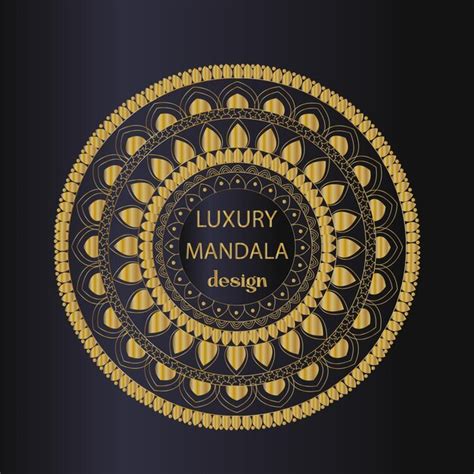 El Mandala De Oro Vector Premium