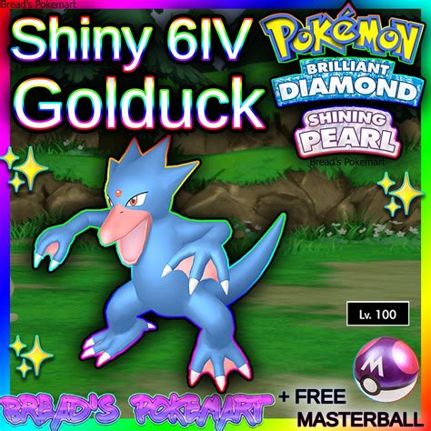 Shiny GOLDUCK 6IV // Pokemon Brilliant Diamond & Shining Pearl // Fast ...