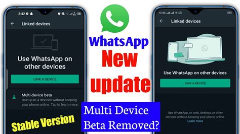 WhatsApp New Update Multi Device Beta Removed From Stable Version