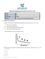 Understanding Cell Growth Division And Reproduction Multiple