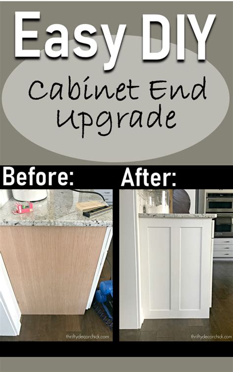 How To Upgrade The End Of Your Cabinet Diy Kitchen Renovation