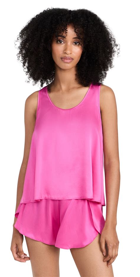 Lunya Washable Silk Tank In Caffeinated Pink Modesens