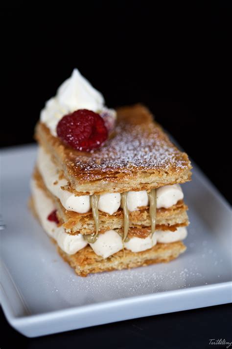 Mille Feuille La Vanille Pistache Et Framboises Pas Pas