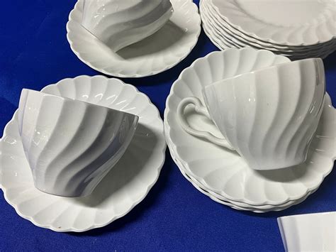 Lot Johnson Bros Snowhite Regency Ironstone Made In England White