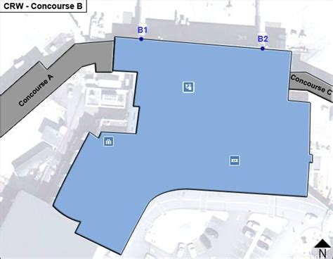 Yeager Airport Map | CRW Terminal Guide