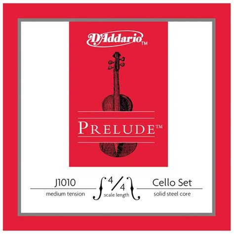 Set De Cuerdas D Addario Prelude Medium J1010 Para Cello 4 4 SP Digital