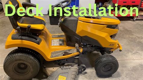 Cub Cadet Xt Deck Installation Youtube